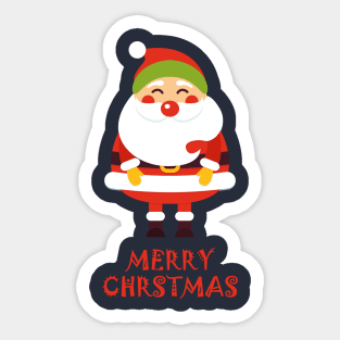 Cool Santa Christmas - Happy Christmas and a happy new year! - Available in stickers, clothing, etc Sticker